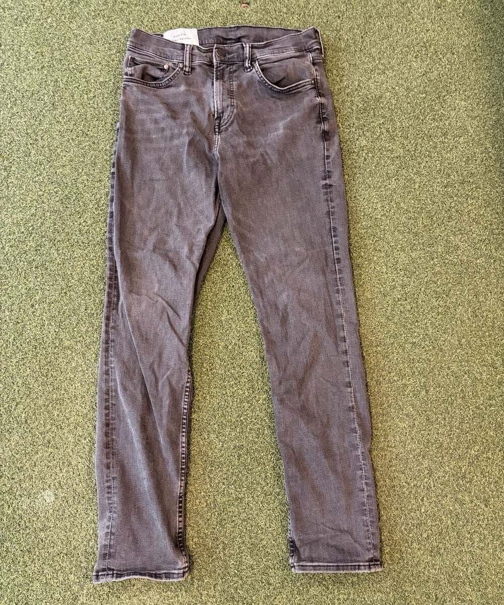 H&M Men's Slim Fit Jeans Faded Black Size 34x32
